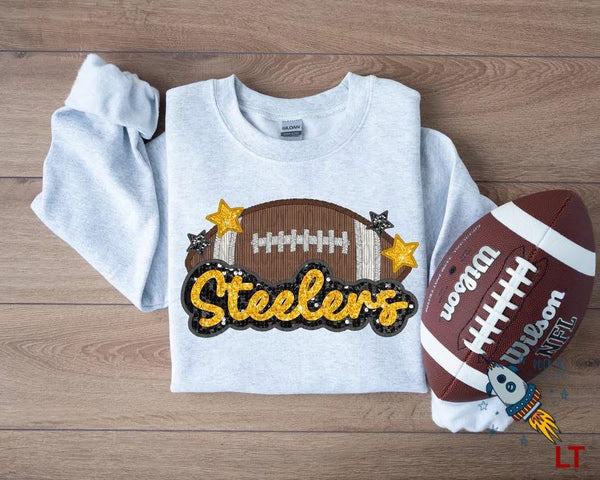 PIT Faux Sequin Football