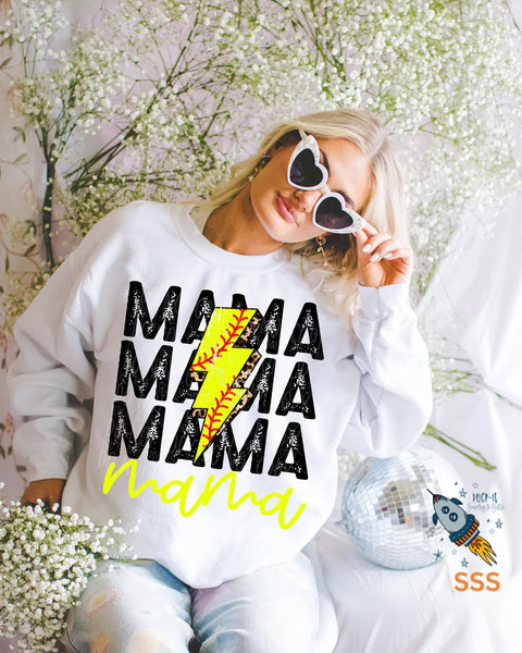 Softball Lightning Mama
