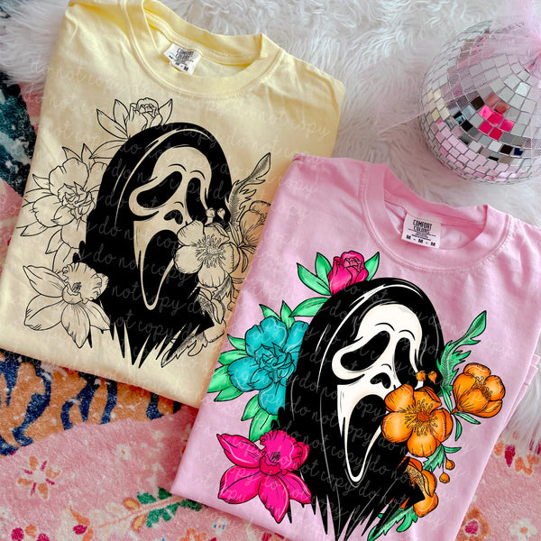 Floral Spooky Mask