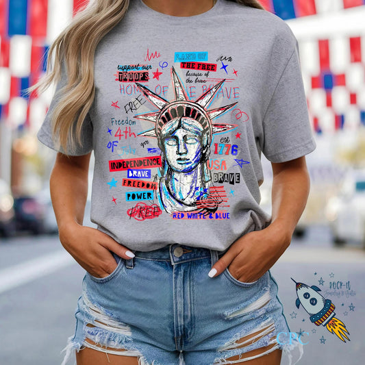 Statue Of Liberty Grafitti