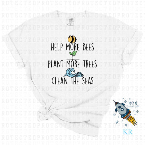 Help The Bees Plant More Bees Clean The Seas